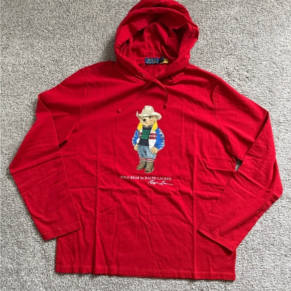 Ralph Lauren Other - Ralph Lauren Red Long Sleeve Tee with Graphic